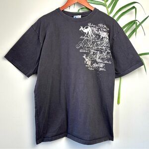 Vintage Deep Brown Australia Graphic Tee 100% Cotton